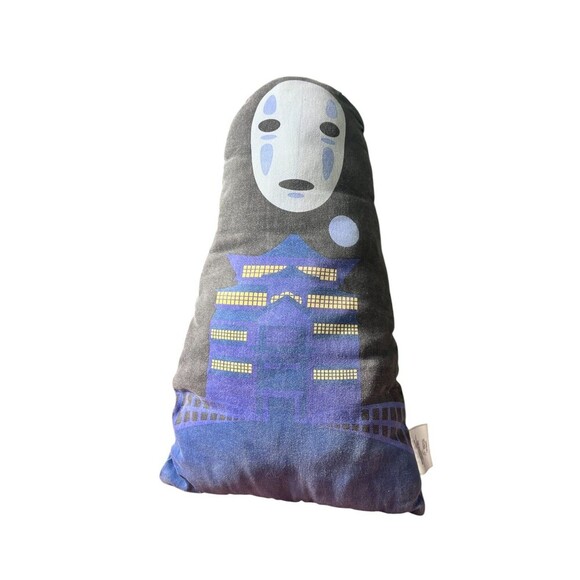 Studio Ghibli Spirited Away No-Face Bathhouse 16" Decorative Pillow – Anime Home - Picture 1 of 6
